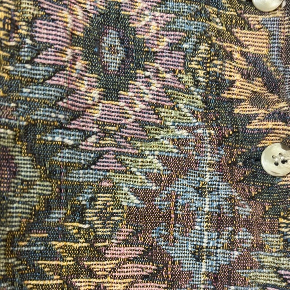 Bohemian Patterned Vest with Fringe - Picture 4 of 7